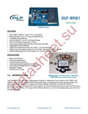 DLP-RFID1-OG datasheet  